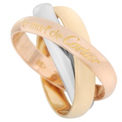 Cartier Trinity Ring aus 18 Karat Gelb-:: Rosé- und Weißgold