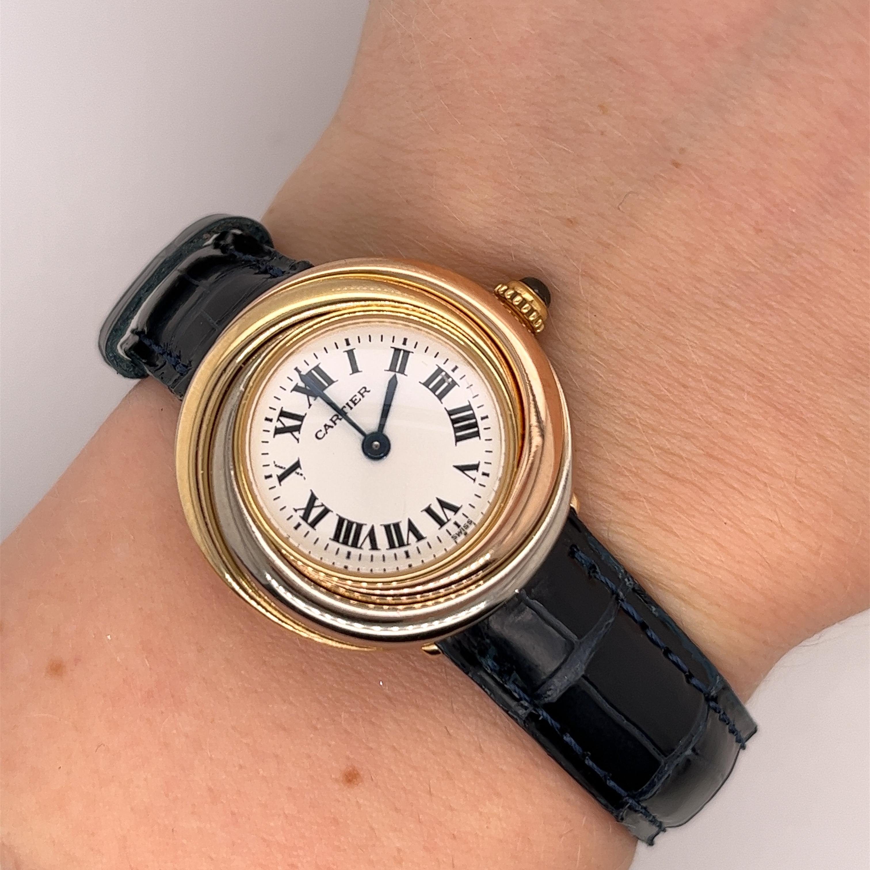 Cartier Trinity 18ct Gold Watch W6000156 In Excellent Condition In London, GB