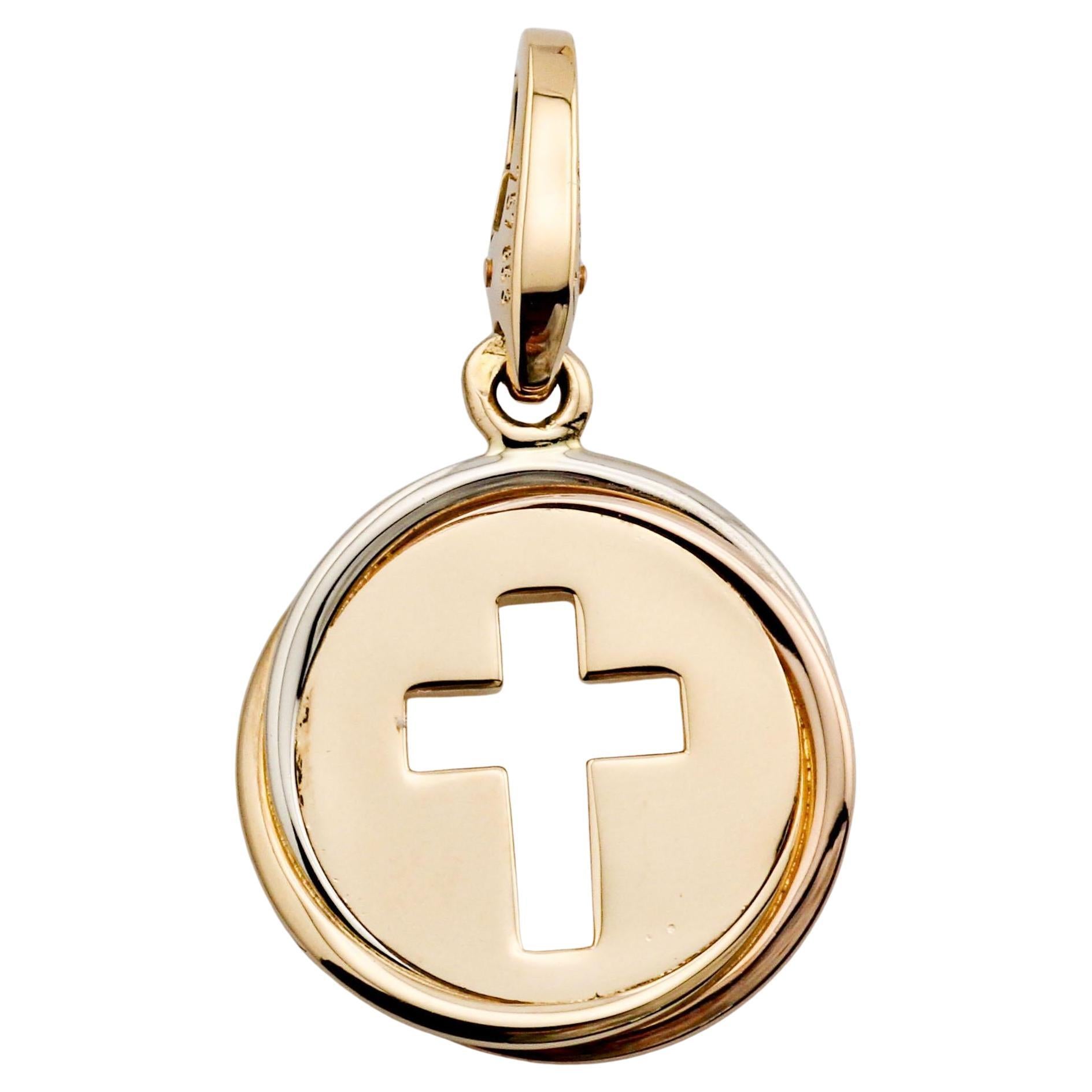 Pendentif croix en or 18K de Cartier Trinity