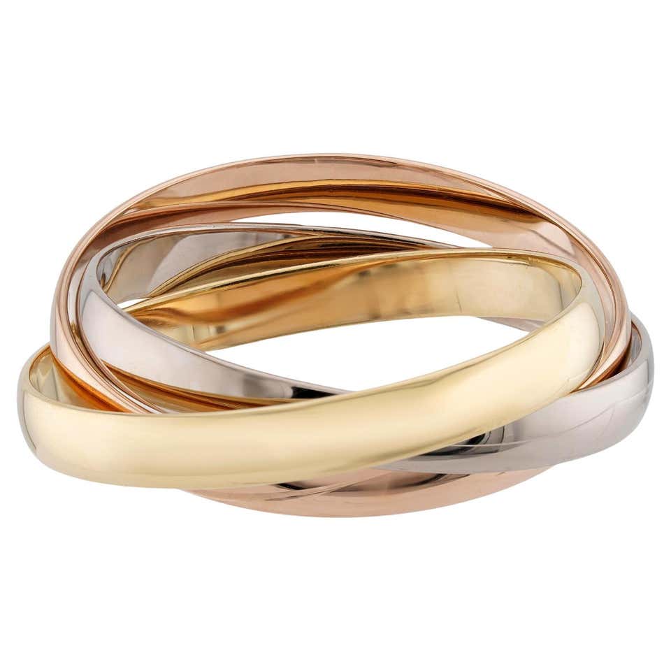 CARTIER LOVE 18k White Gold Bracelet Size 16 Pouch Receipt For Sale at