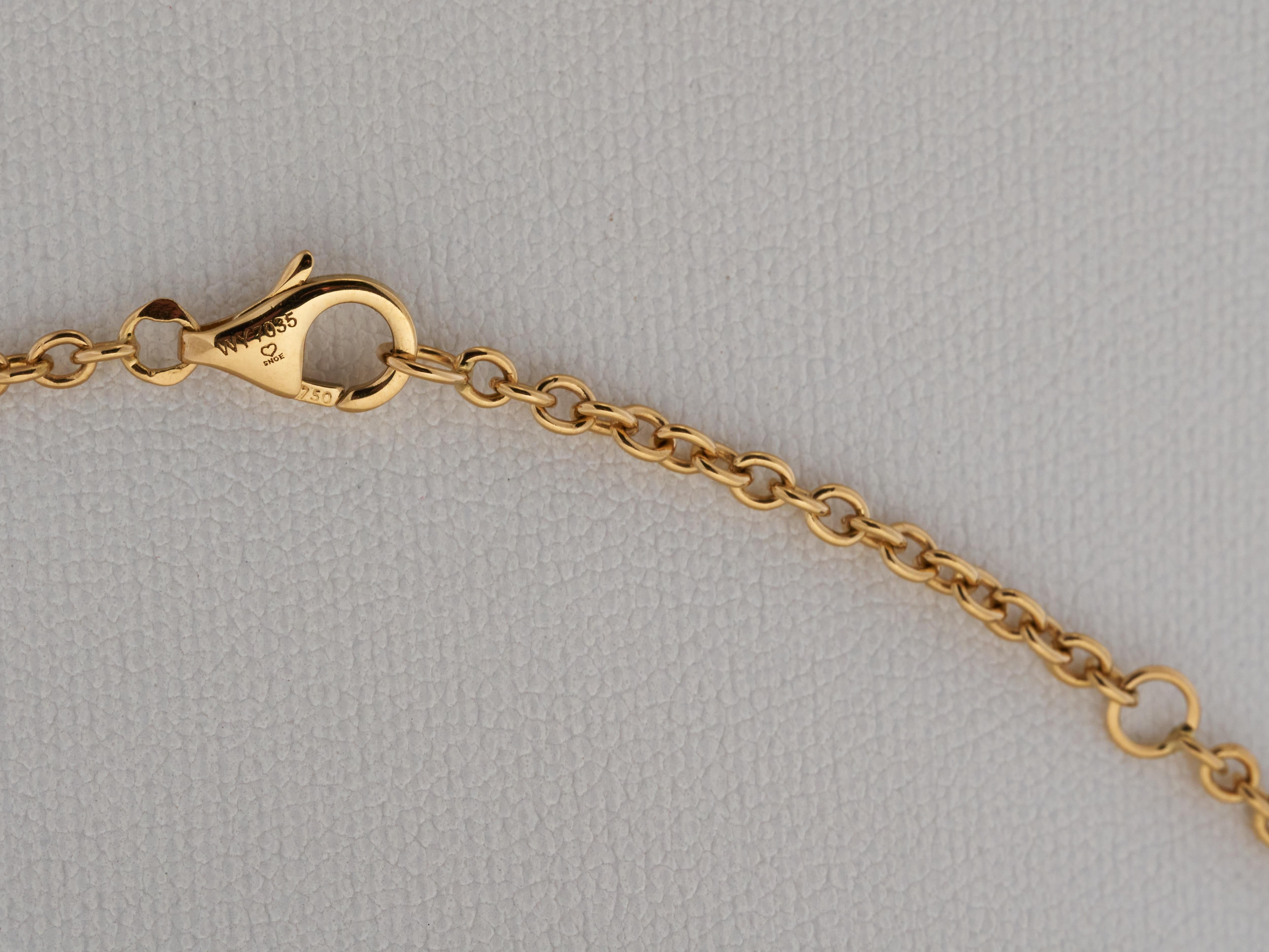 Cartier Trinity, collana in oro 18 carati di piccole dimensioni con catena in oro 18 carati, con scatola, immacolata 13