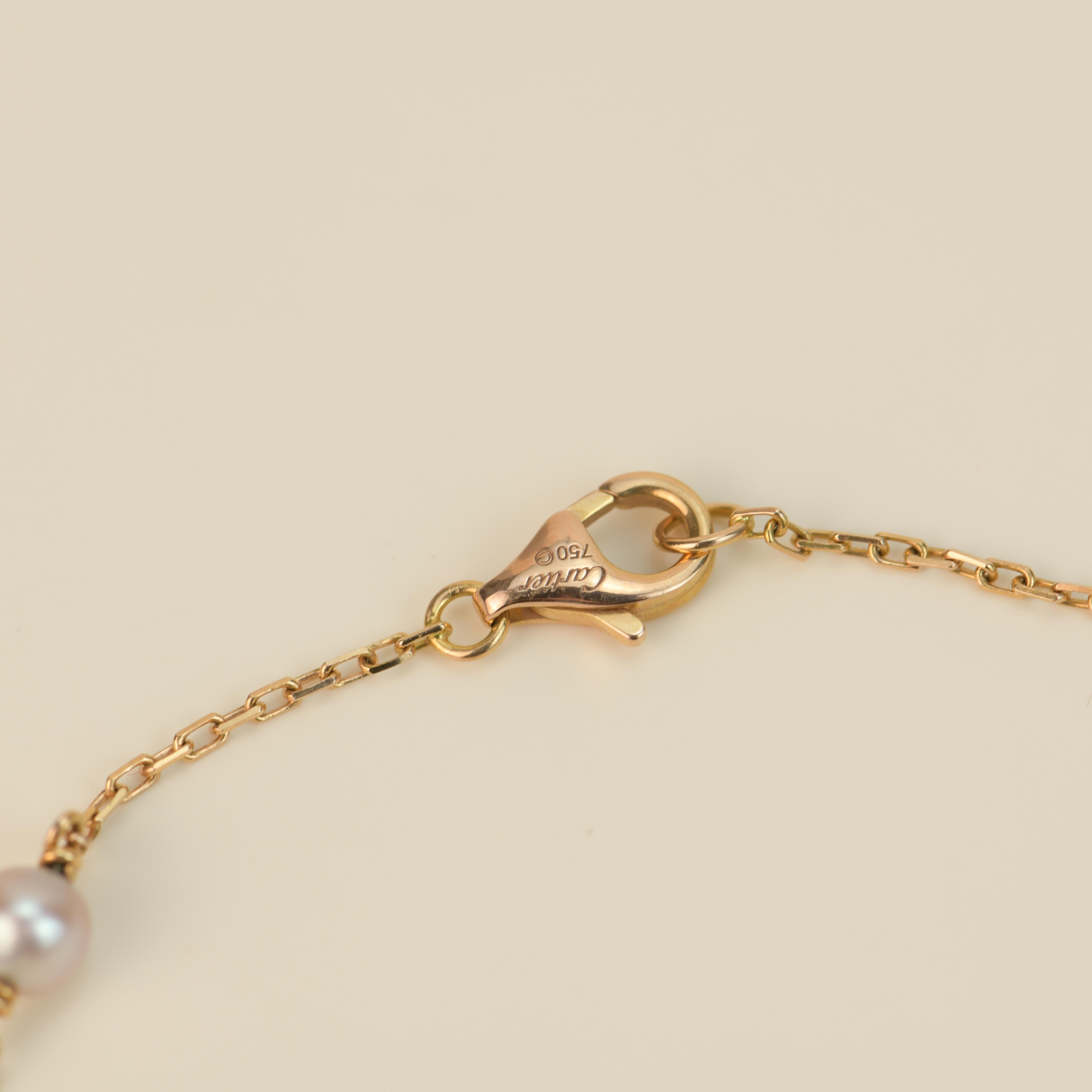 Cartier Trinity 18k Golds Pearl Bracelet 2