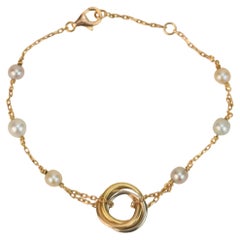 Cartier Trinity 18k Golds Pearl Bracelet
