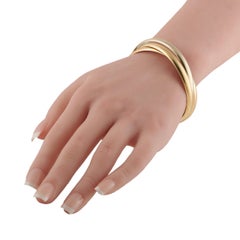 Cartier Trinity 18K Rose, White, and Yellow Gold Bangle Bracelet CA13-070926