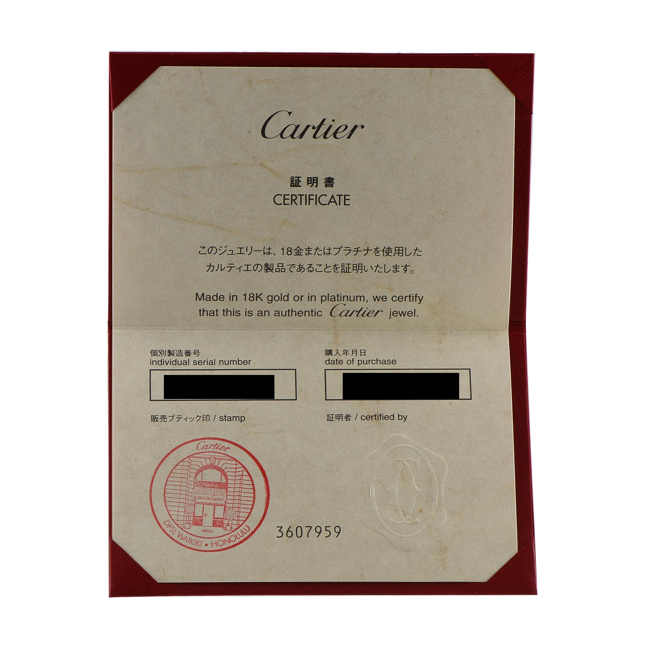 Cartier Trinity, bague en or rose, blanc et jaune 18 carats en vente 2