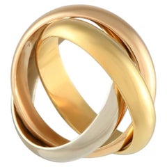 Cartier Trinity 18K Rose White and Yellow Gold Ring