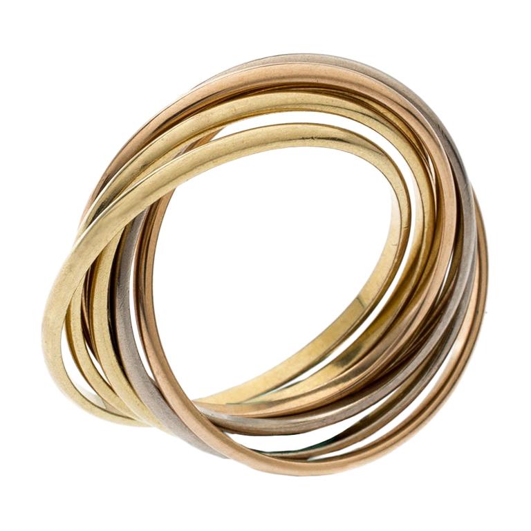 cartier 7 band trinity ring