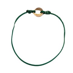 Cartier Trinity 18K Three Tone Gold Adjustable Cord Bracelet