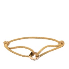 Cartier Trinity 18K Three Tone Gold Adjustable Cord Bracelet