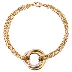Cartier Trinity 18K Three Tone Gold Bracelet