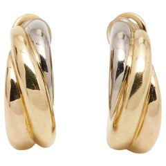 Cartier Trinity 18k Three Tone Gold Earrings