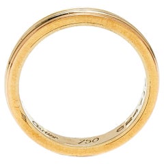 Cartier Trinity 18k Three Tone Gold Narrow Wedding Band Ring Size 52