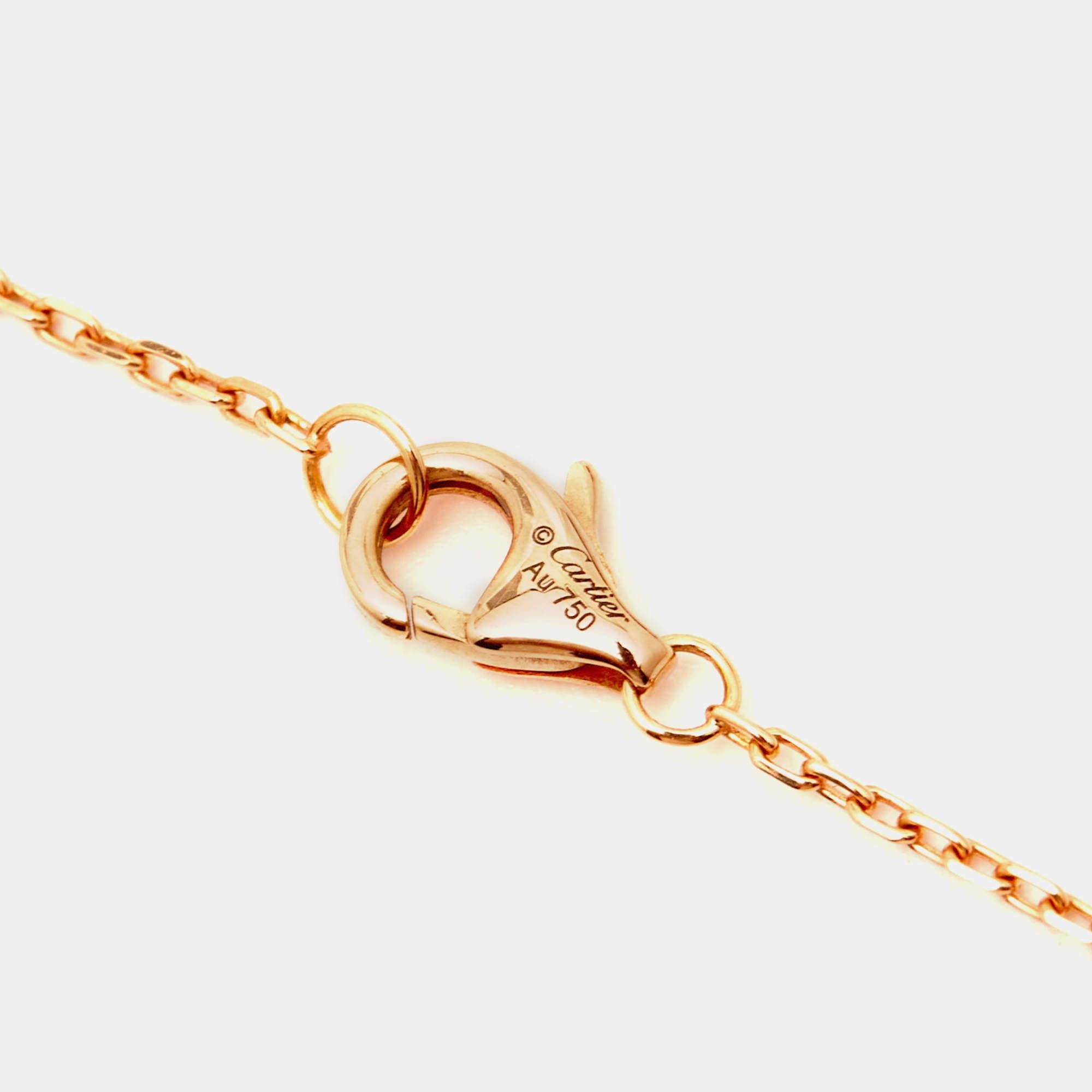 Aesthetic Movement Cartier Trinity 18k Three Tone Gold Necklace