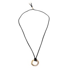 Cartier Trinity 18K Three Tone Gold Pendant Cord Necklace