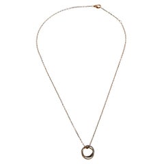 Cartier Trinity 18K Three Tone Gold Pendant Necklace