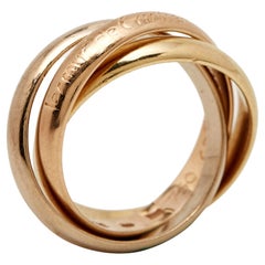 Cartier Trinity 18k Three Tone Gold Ring Size 49