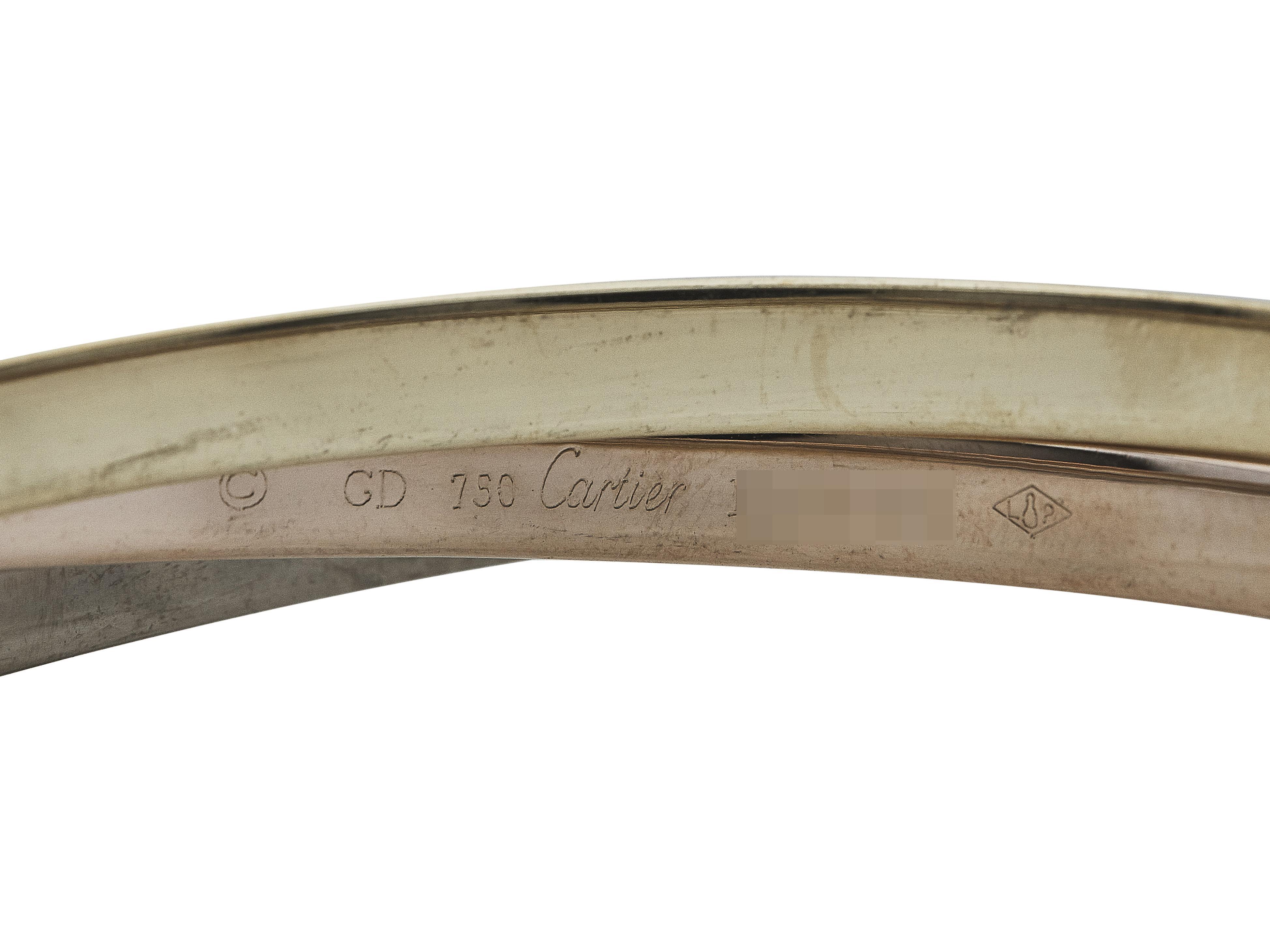 Cartier Trinity 18K Dreifarbiges Goldarmband im Zustand „Hervorragend“ im Angebot in New York, NY