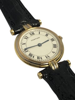 Cartier Trinity 18k Tri Color Gold Ladies Quartz Wrist Watch