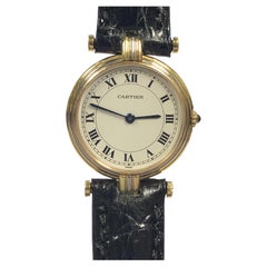 Cartier Trinity Montre-bracelet pour femme à quartz en or tricolore 18 carats