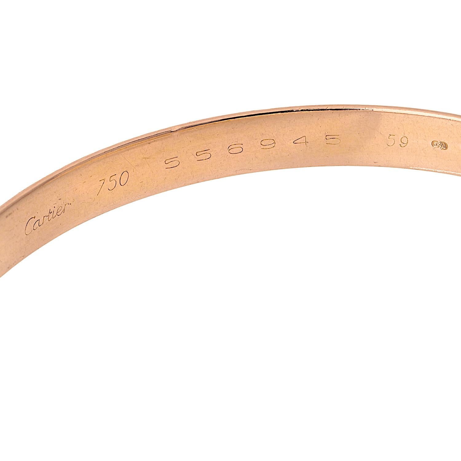 Cartier Trinity 18K Tri Color Modello più grande Bracciale Roller in vendita 4