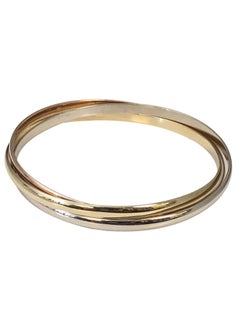 Cartier Trinity 18k Tri Color Triple Bangle Bracelet