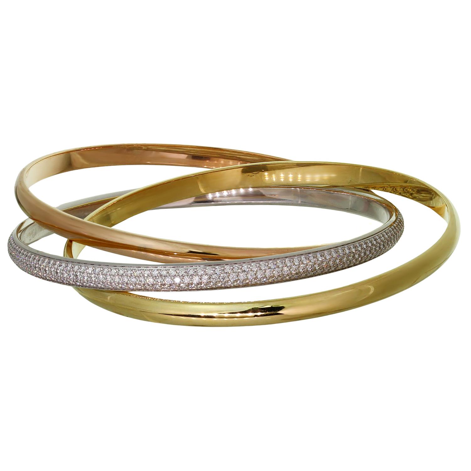 cartier trinity bracelet band colors