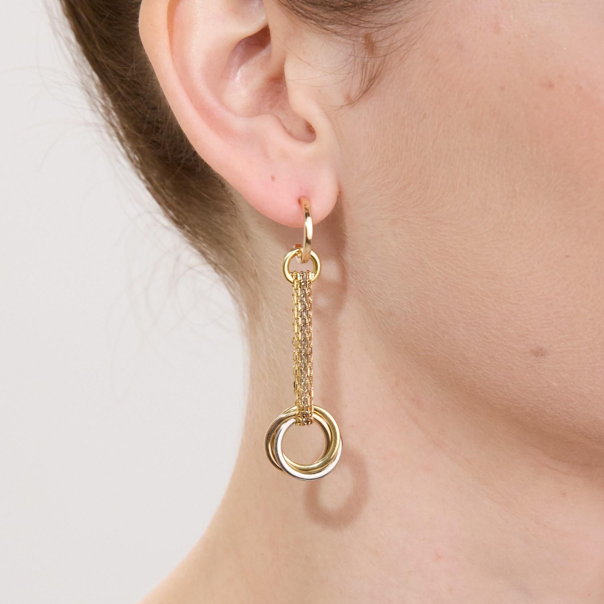 cartier chain earrings