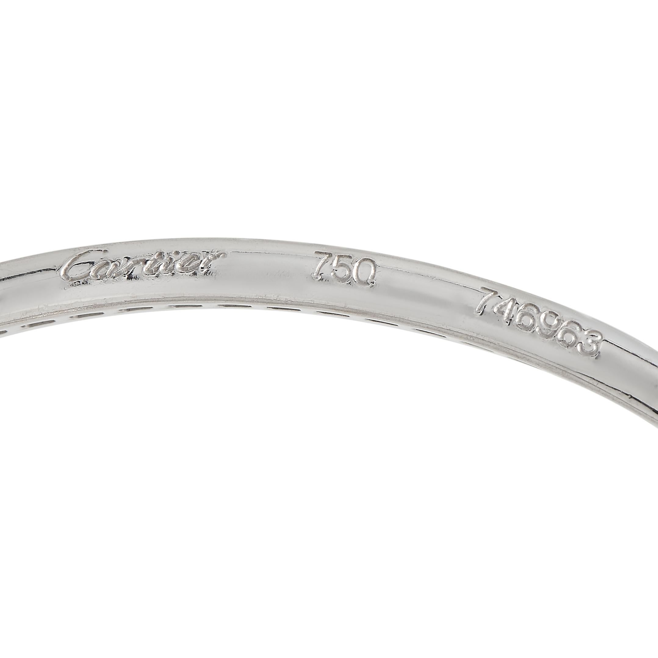 Cartier Trinity Armband aus 18 Karat Weißgold mit 7,50 Karat Diamanten (Rundschliff)
