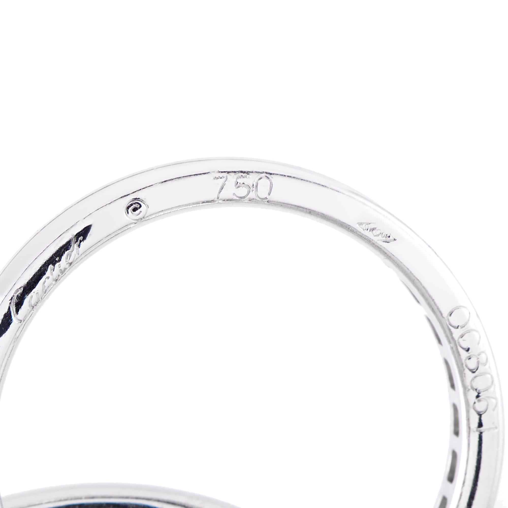 Cartier Trinity 18K White Gold Diamond Ring In Excellent Condition For Sale In Southampton, PA
