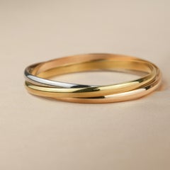Cartier Trinity 18K White, Yellow and Rose Gold Bracelet