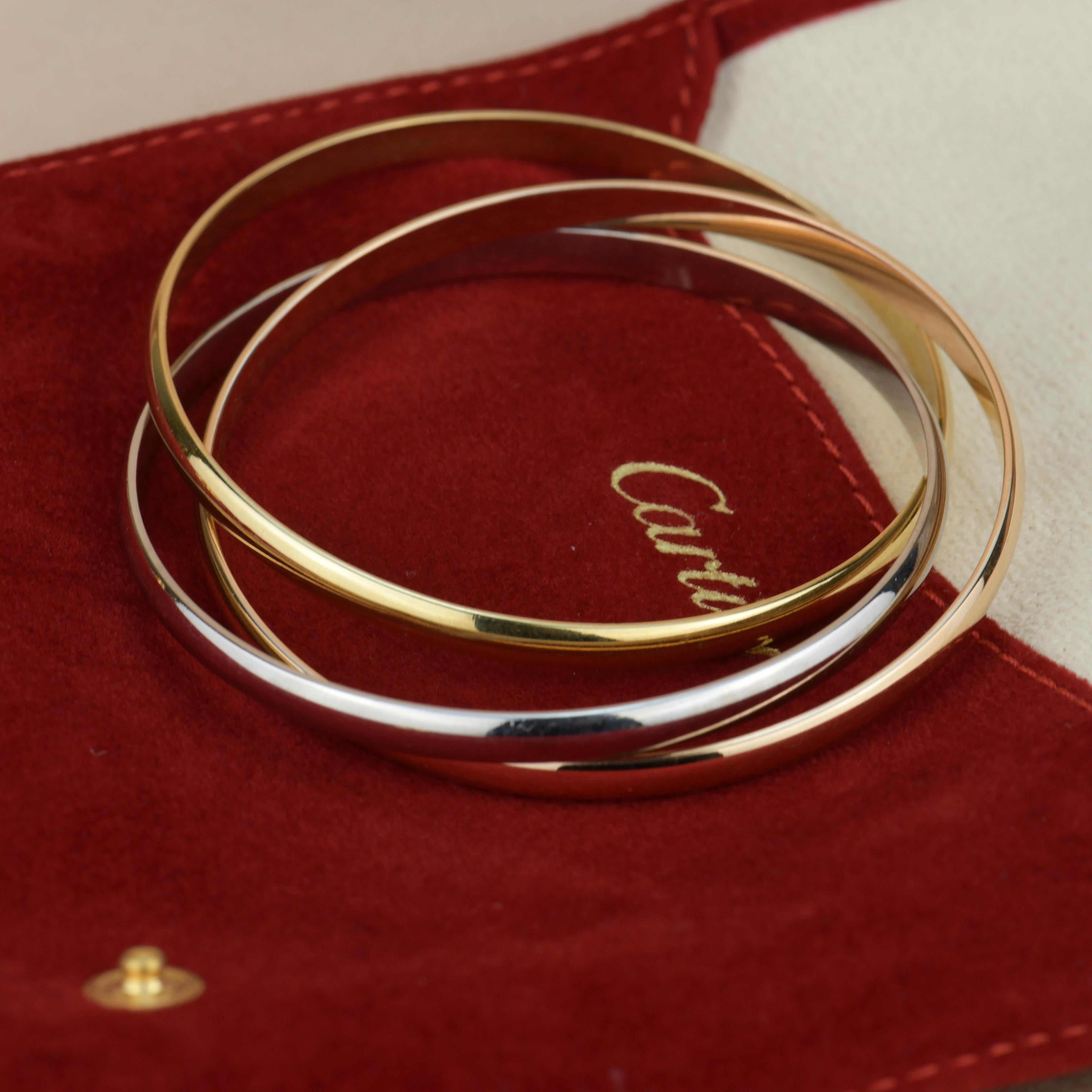 Cartier Trinity 18K White, Yellow and Rose Gold Bracelet 1