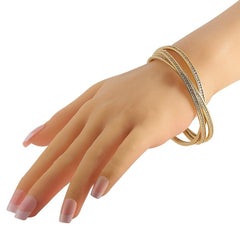 Cartier Trinity 18K Yellow Gold Diamond Bracelet