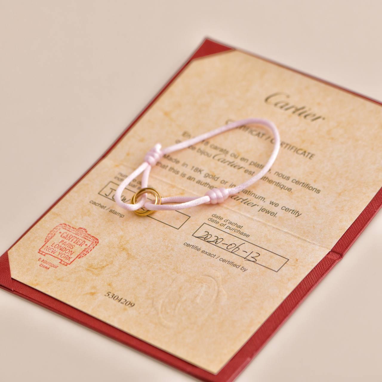how to tie cartier trinity cord bracelet