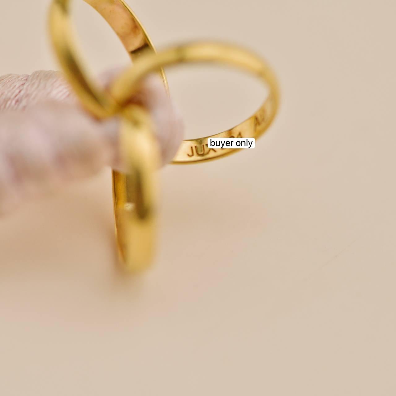 Cartier Trinity Pulsera de cordón de seda rosa de oro amarillo de 18 quilates en venta 5