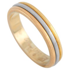 Cartier Trinity 18K Yellow, White, and Rose Gold Band Ring
