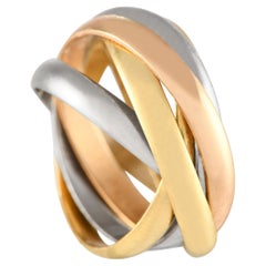 Cartier Trinity 18K Yellow, White, and Rose Gold Ring