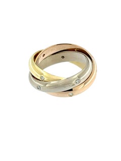Cartier Trinity 18kt Gold with Diamonds - size 49