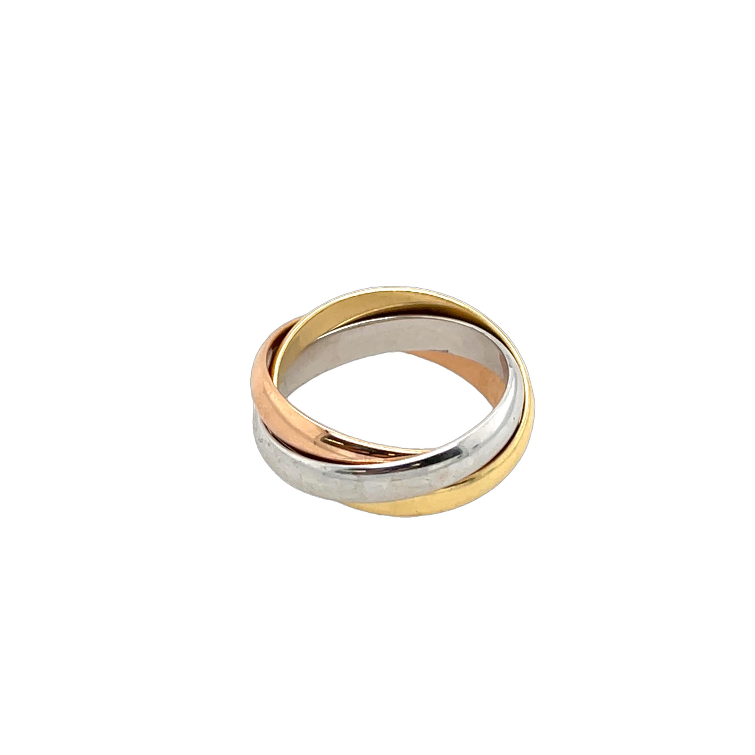 Cartier Trinity 3 Colour 18ct Gold Ring 1