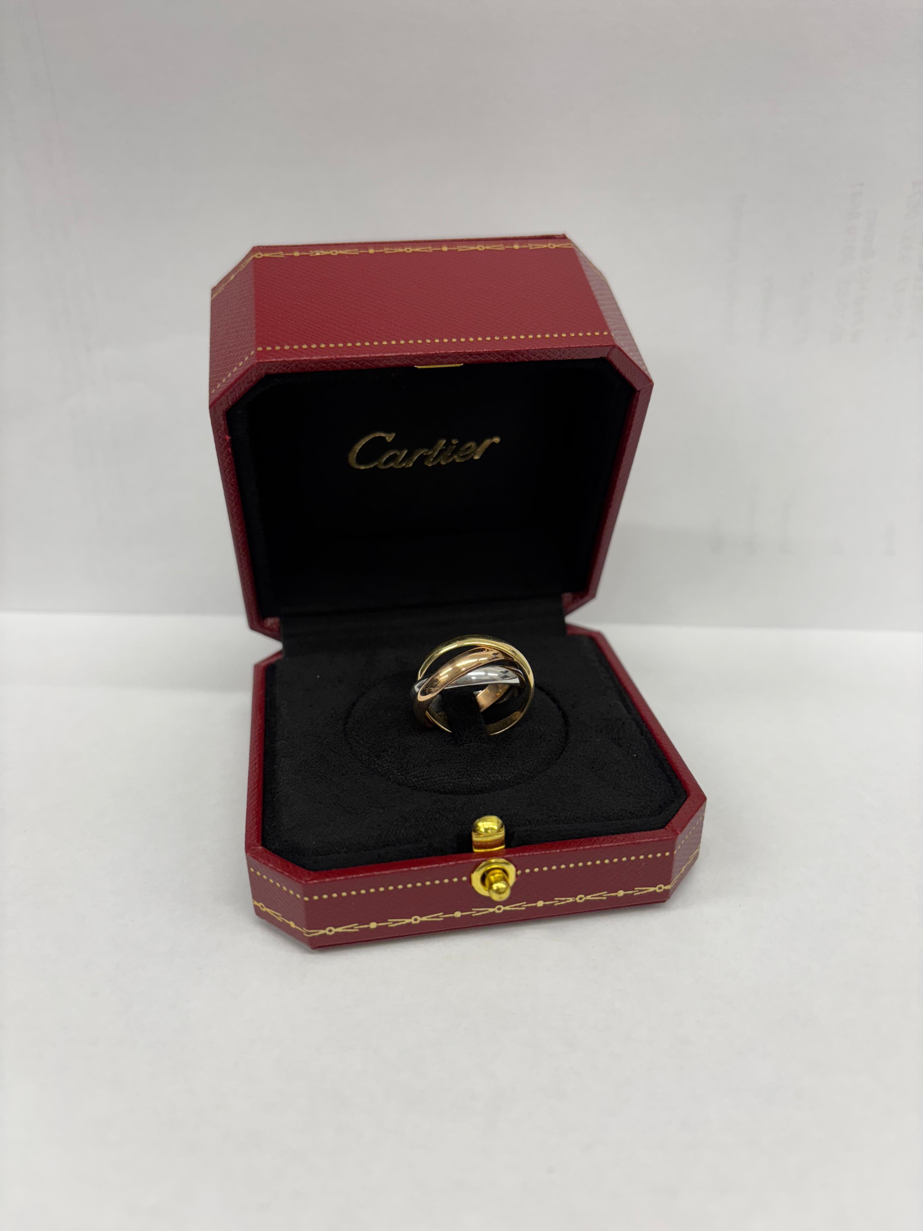 Cartier Trinity 3 Colour 18ct Gold Ring 3