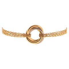 Cartier Trinity 4 Chain Bracelet 18k Tricolor Gold