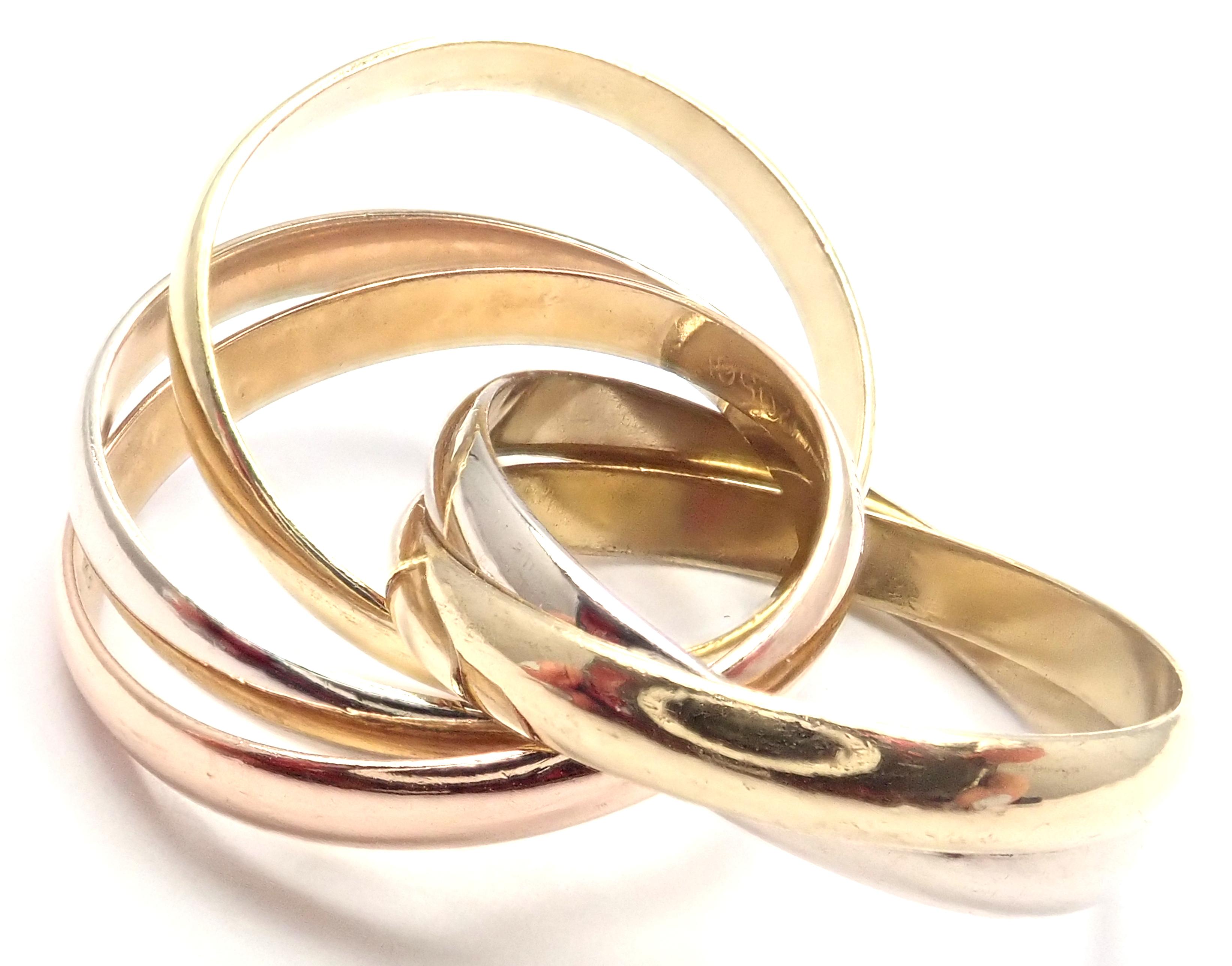 Cartier Trinity 5 Band Tricolor Gold Ring 1