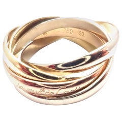Cartier Trinity 5 Band Tricolor Gold Ring