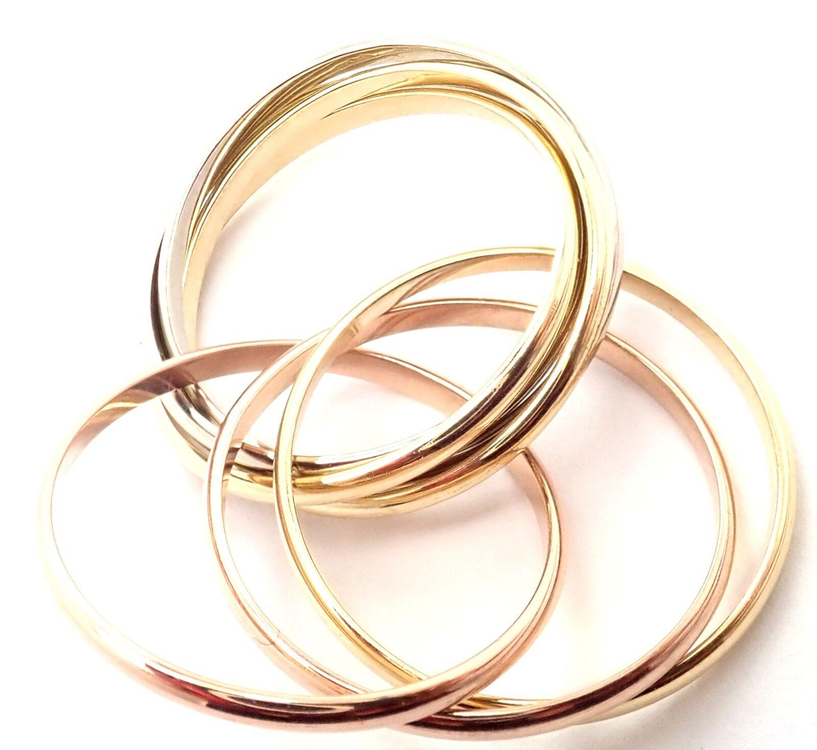 Cartier Trinity 7 Band Tricolor Gold Ring 4