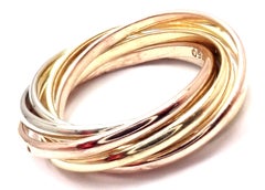 Cartier Trinity 7 Band Tricolor Gold Ring