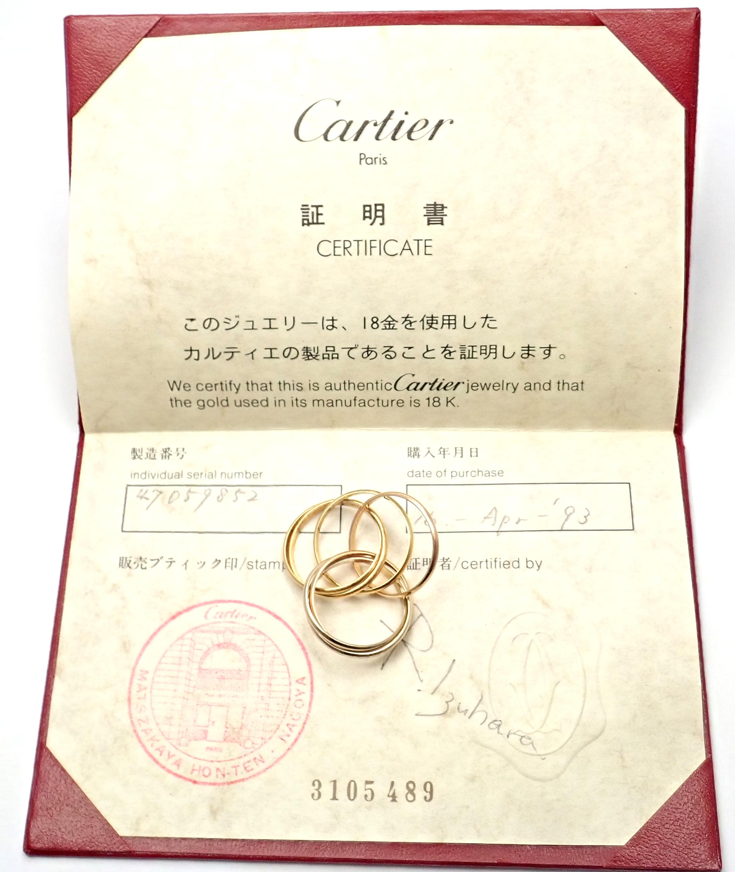 cartier trinity ring 7 band