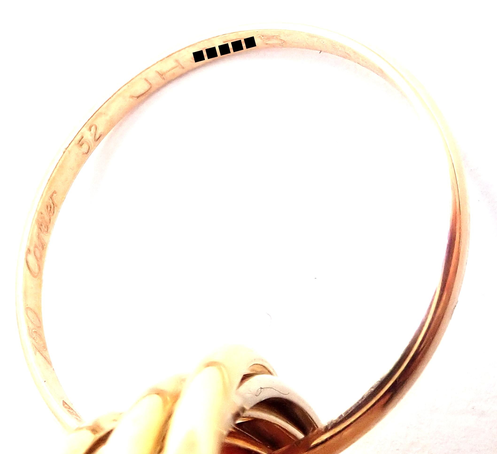 Cartier Trinity 7 Band Tricolor Gold Ring 1