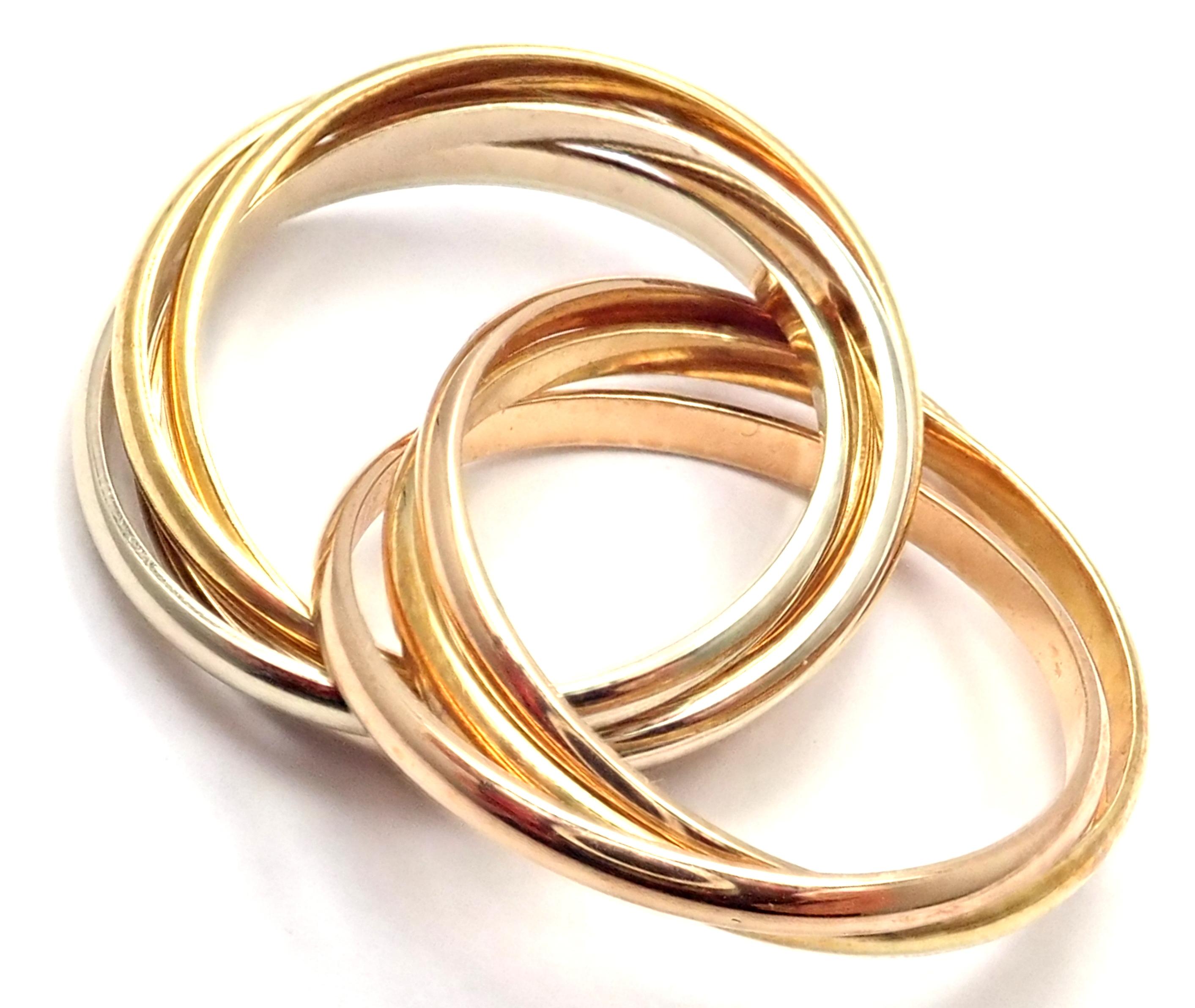Cartier Trinity 7 Band Tricolor Gold Ring 2