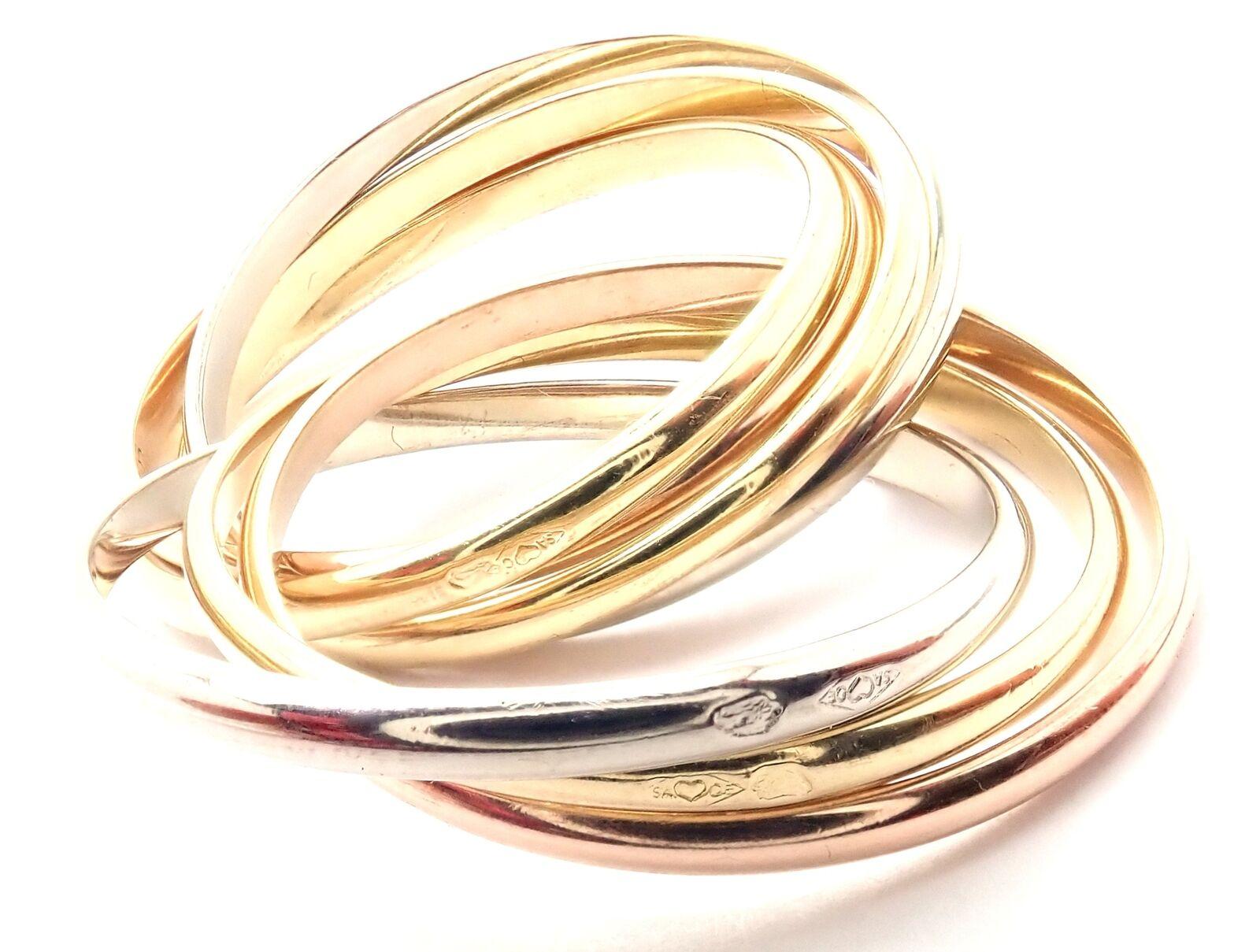 Cartier Trinity 7 Band Tricolor Gold Ring 2