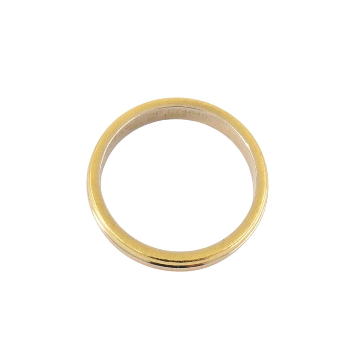 Cartier Trinity Band 18k Gold Männer Ringe Original Box für Damen oder Herren im Angebot