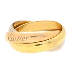 Cartier Trinity Band Ring Set in 18 Karat Yellow, Rose and White Gold